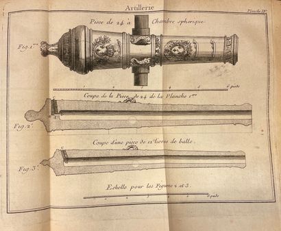 null LE BLOND [(Guillaume)] 。L'Artillerie raisonnée，包含不同枪械的描述和使用[...]。新版，经修订和纠正。巴黎，Cellot...