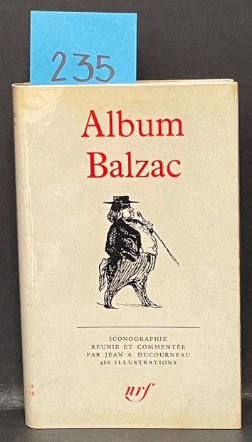 Album Balzac. P., NRF, "Bibl. de la Pléiade", 1962, in-12, rel. édit., rhodoïd, étui...