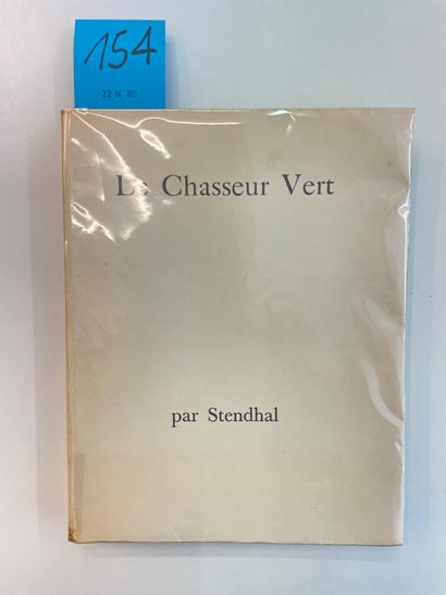 LABOUREUR.- STENDHAL. Le Chasseur vert. Gravures de J.-E. Laboureur. P., Orion, 1929,...