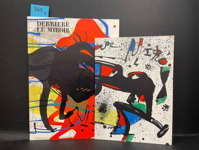 MIRO.- "Derrière le Miroir". N° 203. Miro. P., Maeght, 1973, in-folio, en feuilles,...