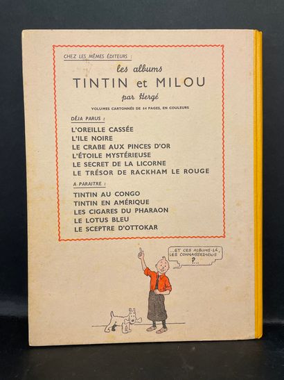 HERGÉ. Les Aventures de Tintin. Le Trésor de Rackham le Rouge. Tournai-Paris, Casterman,...