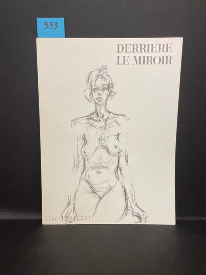 GIACOMETTI.- Derrière le Miroir n° 127. P., Maeght, 1961, in-folio, en feuilles,...