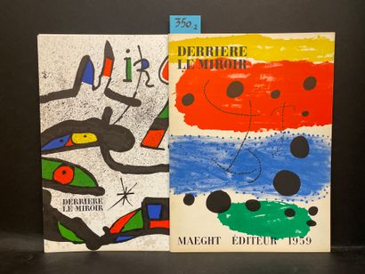 MIRO.- "Derrière le Miroir". N° 117. Editions 1959. P., Maeght, 1959, in-folio, en...