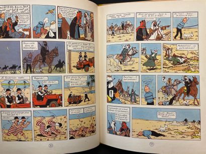 HERGÉ. Les Aventures de Tintin. Au pays de l’or noir. Tournai-Paris, Casterman, 1950,...