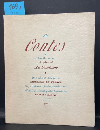 MARTIN.- LA FONTAINE (Jean de). Contes et nouvelles en vers. Illustrés par Charles...