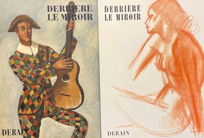 DERAIN.- "Derrière le Miroir". N° 94/95. Derain. P., Maeght, 1957, in-folio, en feuilles,...