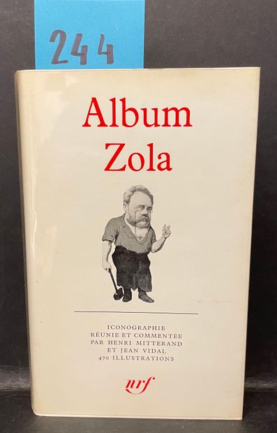 Album Zola. P., NRF, "Bibl. de la Pléiade", 1963, in-12, rel. édit., jaq., rhodoïd,...