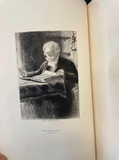 GONCOURT (Edmond de). 拉尔夫-伊莉莎。乔治-让尼奥的作品和蚀刻画。P., Emile Testard, "Collection des Dix",...