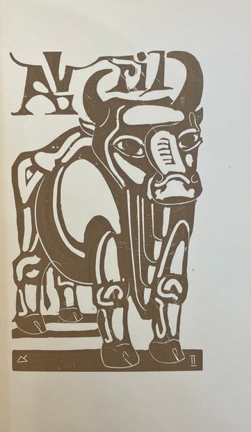 null KROL. Image d'écume. Poème et bois d'Abram Krol. P., Caractères, 1974, 8° oblong,...