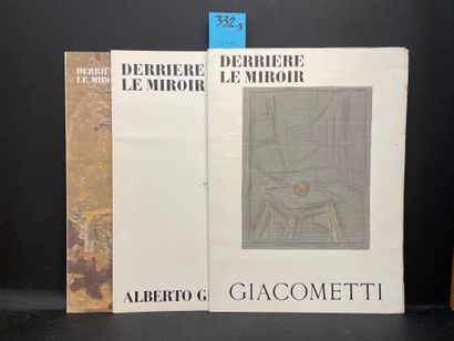 GIACOMETTI.- "Derrière le Miroir" n° 65. Giacometti. P., Maeght, 1954, in-folio,...