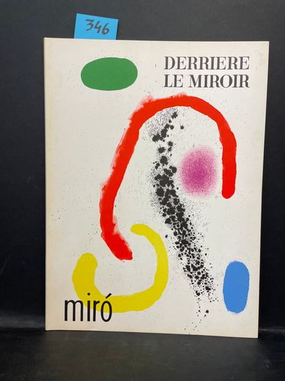 MIRO.- "Derrière le Miroir". N° 125/126. Miro. P., Maeght, 1961, in-folio, en feuilles,...