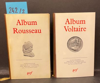 Album Rousseau. P., NRF, "Bibl. de la Pléiade", 1976, in-12, rel. édit., jaq., rhodoïd...