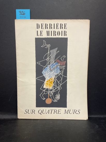 "Derrière le Miroir". N° 36/38. Sur quatre murs. P., Maeght, 1951, in-folio, en feuilles,...