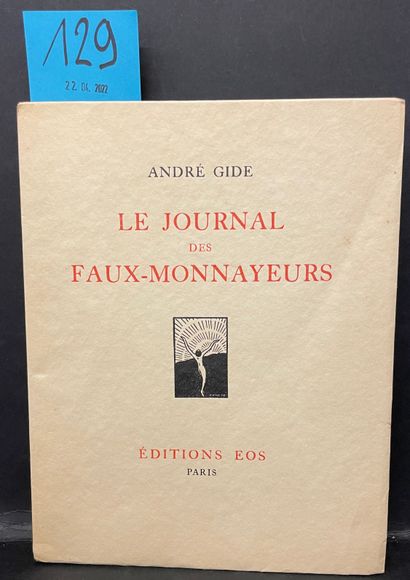 GIDE (André). Le Journal des faux-monnayeurs. P., Eos, 1926, 8°, 143 p., br., couv....