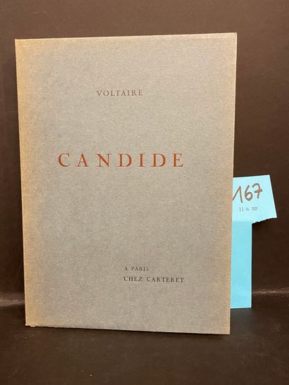 MALASSIS.- VOLTAIRE. Candide. Édition illustrée par Edmond Malassis. P., L. Carteret,...