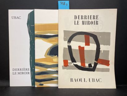 UBAC.- "Derrière le Miroir". N°34. Ubac. P., Maeght, 1950, in-folio, en feuilles....