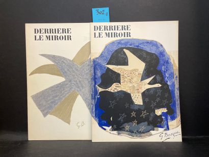 BRAQUE.- "Derrière le Miroir". N° 85/86. Braque. P., Maeght, 1956, in-folio, en feuilles,...