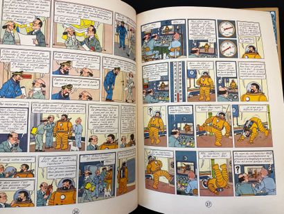 HERGÉ. Les Aventures de Tintin. Objectif lune. Tournai-Paris, Casterman, 1953, 4°,...