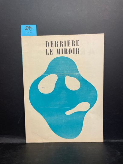 ARP.- "Derrière le Miroir". N° 33. P., Maeght, 1950, in-folio, en feuilles, couv....
