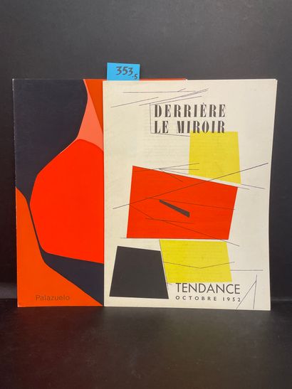 PALAZUELO.- "Derrière le Miroir". N° 50. Tendance. P., Maeght, 1952, in-folio, en...