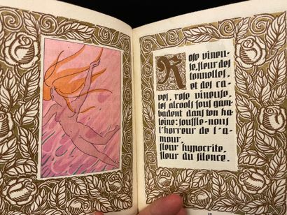 null 58 ravissantes compositions d'André Domin coloriées au pochoir.- GOURMONT (Remy...