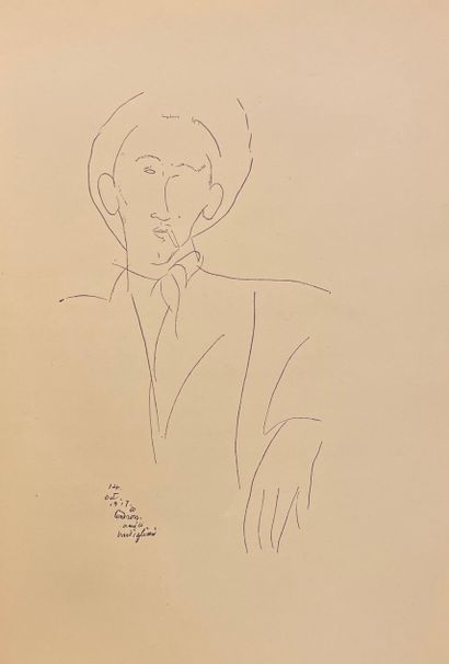 CENDRARS (Blaise). Dix-neuf poèmes élastiques. Avec un portrait de l'auteur par Modigliani....