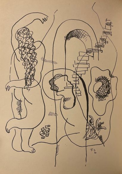 GUIETTE (Robert). Death of the Ghost. With a drawing by Fernand Léger. P., GLM, "Repères"...