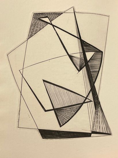 MELS.- DYPREAU (Jean). 自由日。勒内-梅尔斯的封面画（原始黑色雕刻）。布鲁斯，Atelier du Livre，1955年，12开本，单页...