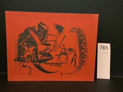 null 毕加索的4幅原版石版画--皮卡索--萨巴特斯（海梅）。A los toros与毕加索。蒙特卡洛，安德烈-索雷特，1961年，4°长方形，153页，103张黑色和彩色的复制品，灰色布面的出版商，附有毕加索冷印的图画，装在红色的图画集出版商。附有4幅毕加索在巴黎由Mourlot印刷的原版石版画，其中3幅为黑色，1幅为24色：《La...