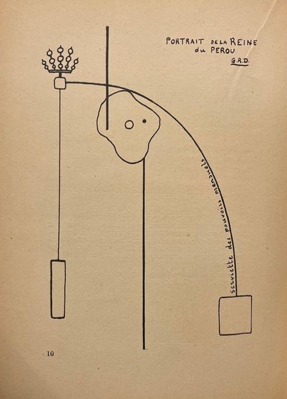 PICABIA (Francis). 拉斯塔库埃的耶稣基督。Ribemont-Dessaignes的绘画作品。P., Collection Dada, 1920,...