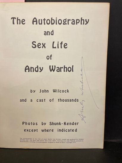 null WARHOL - WILCOCK (J.). The Autobiography and Sex Life of Andy Warhol. Photos...