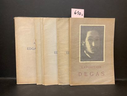 DEGAS.- "援助法裔美国人癌症联盟的德加展览"。P., Galerie Georges Petit, 1924, 4°, 42 p., br./ "Edgard...