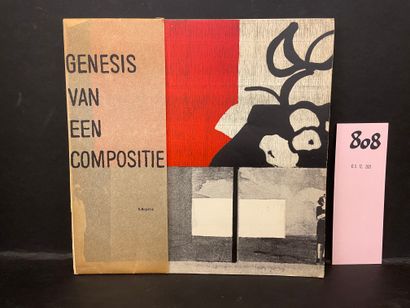 null rietveld - majorick (b.).创作的起源。Hilversum，De Jong，1961年，1本折叠式4开本的Sheet-Cadrat小册子和1本175...