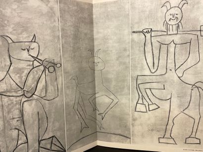 "Verve". 第五卷，第19和20号，毕加索的色彩。P.，1948年，4°，填充封面由毕加索插图。完全致力于巴勃罗-毕加索的问题。