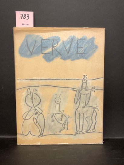 "Verve". Vol. V, n° 19 et 20. Couleur de Picasso. P., 1948, 4°, couv. rempliée illustrée...