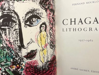 null 12 lithographies originales de Chagall.- CHAGALL.- MOURLOT (F.) et SORLIER (Ch.)....