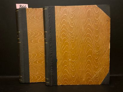 "La Vie parisienne". P.，从1919年2月1日到12月27日，第87-1149页，两卷本，黑色半珀尔帖，带角，光滑的书脊上有金色的标题，插图封面。(书脊磨损)。杂志由Barbier,...