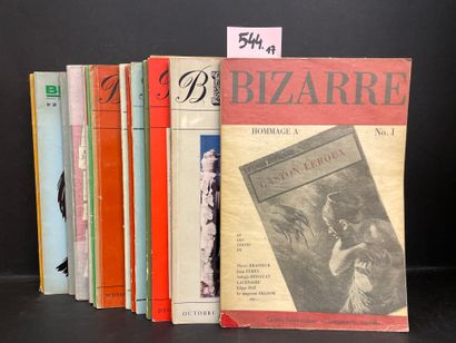 "Bizarre". Revue périodique. 第1、2、3、4、5、6、8、10、29/30、32/33、36/37、38（2份）、39/40、41、45和46，最后一期杂志。P.,...