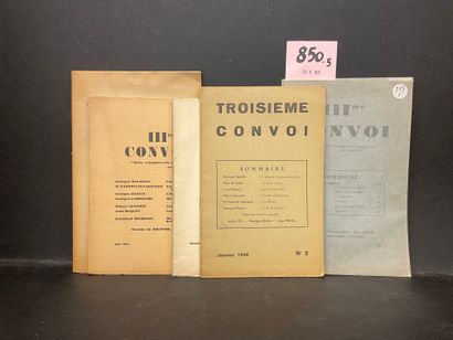 null Collection complète.- "Troisième Convoi". N° 1 à 5. P., 1945-1951, 5 fasc. petit...