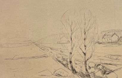 null 5 gravures originales de Munch, Liebermann, Zorn, Struck et Baum.- STRUCK (Hermann)....