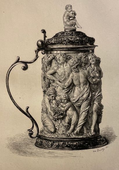 null LIEVRE (Edouard).英国收藏的艺术作品，由Edouard Lièvre绘制，他是《法国艺术作品集》的作者，由Bracquemond、Courtry、Flameng、Greux、Le...