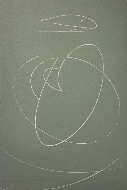 null 第一版，附有马克斯-恩斯特的2幅原创版画。人的博物馆，然后是在旭日中捕鱼。P., Galerie Alexandre Iolas, [1965], 小4°,...