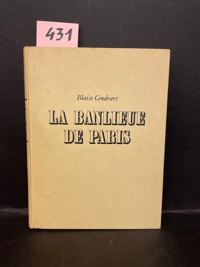 DOISNEAU.- CENDRARS (Blaise). La Banlieue de Paris. 130 photographies de Robert Doisneau....