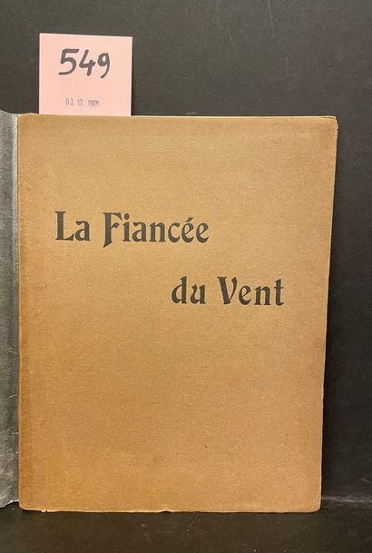 null [BOUSQUET, Joë]. La Fiancée du vent. Carcassonne, [L'Auteur], Impr. Polère,...