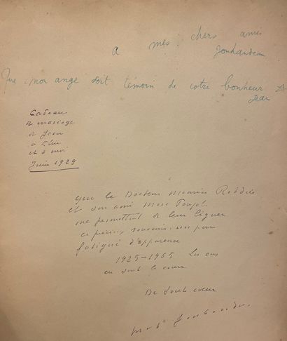 null MAN RAY - COCTEAU (Jean). The Heurtebise Angel. Poem. With a photograph of the...
