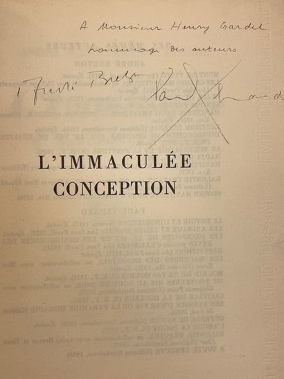 null Envoi des auteurs - BRETON (André) et ELUARD (Paul). The Immaculate Conception....