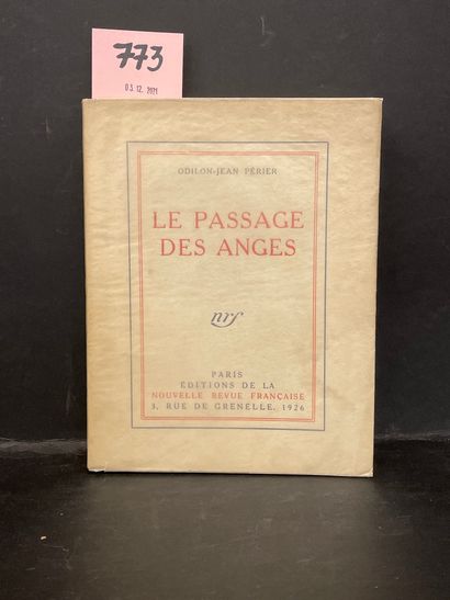 null 达达主义灵感的小说 - PERIER (Odilon-Jean)。Le Passage des anges.P., NRF, 1926, 4° tellière,...