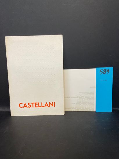 null Castellani. Exhibition. N.Y., Betty Parsons Gallery, 1966, plaquette grand 8°,...