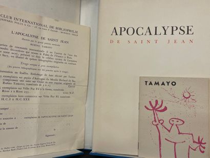 null TAMAYO.- Apocalypse de saint Jean. Lithographies originales de Rufino Tamayo....