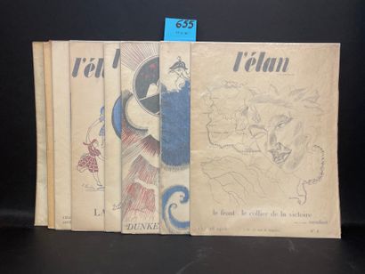 null "L'Élan". Revue dirigée par Amédée Ozenfant. N° 1 à 10. P., 1915-1916, 10 fasc....